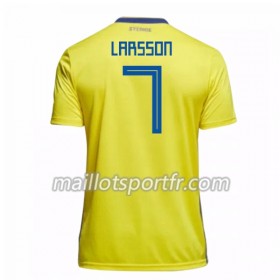 Maillot de Foot Suède Larsson 7 Domicile Coupe du monde 2018